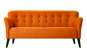 3-sits soffa, orange